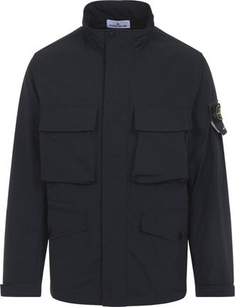 Stone Island Black Polyester Jacket-Uomo