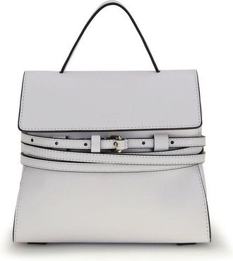 Moschino White Calf Leather Bos Taurus Womens Handbag