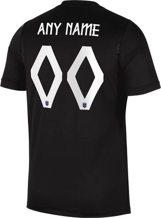 Nike Norway 2026 Stadium Away Nike Mens Dri-FIT Soccer Replica Custom Jersey By You in Black | NN203939022-CUS