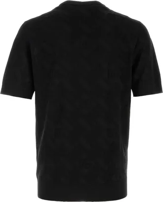 Dolce & Gabbana Mens Silk Knit Sweater Black
