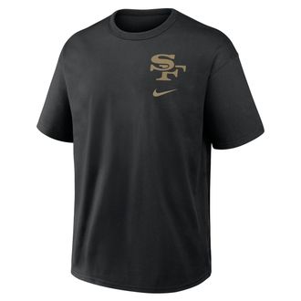 Nike San Francisco 49ers Rivalries Collection Max90 Nike Mens NFL T-Shirt in Black | 04T600A9B-U99