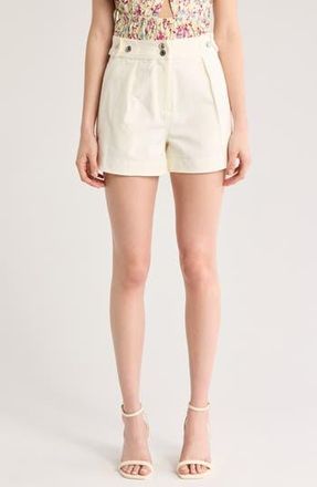 Derek Lam Mika Stretch Cotton Shorts in Soft White at Nordstrom Rack, Size 8