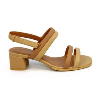 Camper Womens Katie Ankle Strap Heel Sandals In Nude