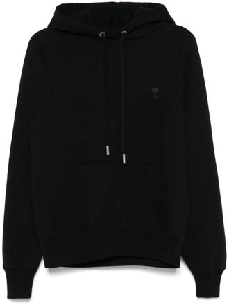 Ami Ami-de-Coeur-motif hoodie - unisex - Organic Cotton - S - Black