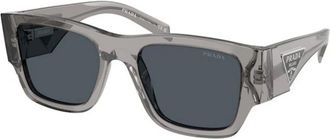 Prada Heren, Accessoires, Grijs, Maat: 54 MM Polyamide