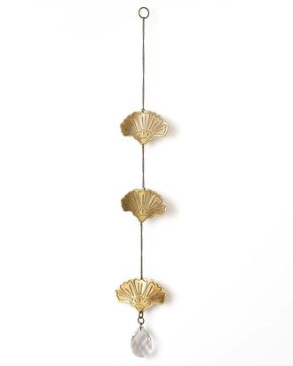 Matr Boomie Matr Boomie Surya Cascade Floral Engraved Brass Suncatcher