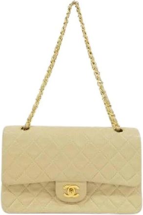 Chanel Borsa a spalla Pre-owned in pelle di agnello - - Pre-owned - Donna - Beige - ONE SIZE