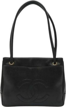 Chanel Pre-owned Shoulder Bags, female, Black, Size: ONE SIZE Pre-owned Vintage Shoulder Bag