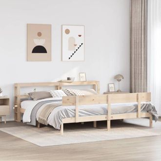 vidaXL Estructura De Cama Sin Colch&oacute;n Madera Maciza De Pino 180x200 Cm Vidaxl