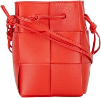 Bottega Veneta Pre-owned Bucket Bags, female, Red, Size: ONE SIZE Pre-owned Bucket Bag