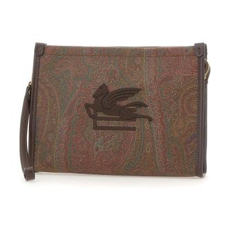Etro Etro, Clutches, female, Brown, Size: ONE SIZE Medium Arnica Pouch
