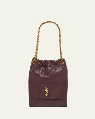 Saint Laurent Jamie Mini YSL Quilted Leather Pochon Shoulder Bag