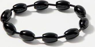 Simons Womens Oval onyx bracelet