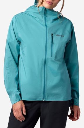 Marmot Superalloy Bio Packable Rain Jacket in Galapagos Blue at Nordstrom, Size X-Large