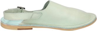 Moma Vintage leren sandalen - Dames - Slip ons - Groen - 37 EU - Leer - Schoenen