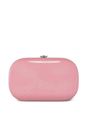 Jeffrey Levinson Elina Plus glitter clutch bag - women - Enamel - One Size - Pink