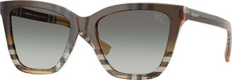 Burberry BE4470F Asian Fit 420211 Womens Sunglasses Brown Size 54
