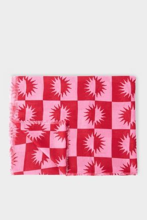 Katie Loxton Printed Scarf Le Soleil Print in Pink at Nordstrom