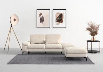 Sit&more Polsterhocker »Cabana« mit stylischen Metallfüssen