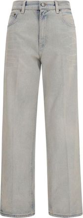 Haikure Blauwe Katoenen Relaxed Fit Jeans