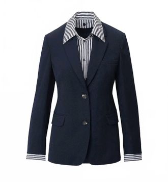 Rag & Bone Womens Frank Poplin Balzer In Blue