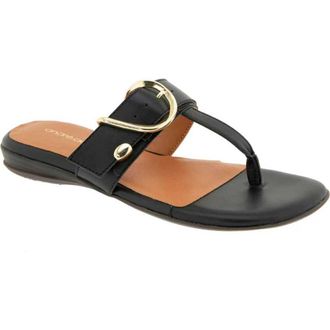 Andr&eacute; Assous Nix Flip Flop in Black at Nordstrom, Size 7.5