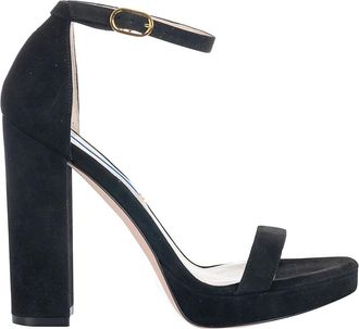 Stuart Weitzman Sandalen met hoge hak - Dames - Sandalen met hakken - Zwart - 36 EU - Schoenen
