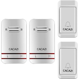 OEM Timbre Impermeable Y Autoalimentado - Alcance De 120 M - 36 Tonos Polif&oacute;nicos - 4 Niveles De Volumen Ajustables - Dise&ntilde;o En Abs Blanco
