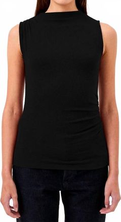 Goldie London Sleeveless Draped Top In Black