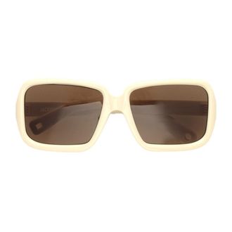 Jacquemus Beige Cabana JAC86 Acetate Square Sunglasses