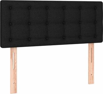 vidaXL Cabecero de tela negro 90x5x78/88 cm Vidaxl