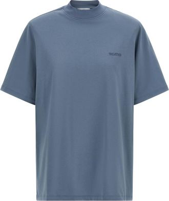 The Attico Blue Logo Crew Neck T-Shirt