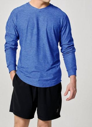 Sofibella Mens Classic Long Sleeve In Royal Melange