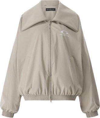 Balenciaga Jassen, Dames, Grijs, M, Polyester, Loop Sports Icon Zip-Up Jacket
