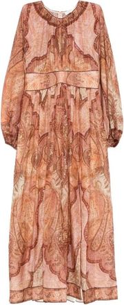 Zimmermann Kleedjes Purple - Dames - Maxi kleedjes - Veelkleurig - M - Kleedjes