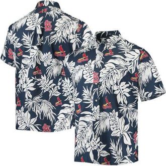Reyn Spooner Mens Reyn Spooner Navy St. Louis Cardinals Aloha Button-Up Shirt at Nordstrom, Size Small