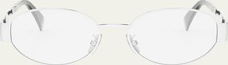 Celine Triomphe Metal Oval Glasses