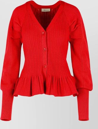 Blumarine ribbed knit cardigan