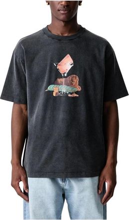 Dr&ocirc;le de Monsieur Camiseta con estampado Glass Lion - Tops - Hombre - Gris - M