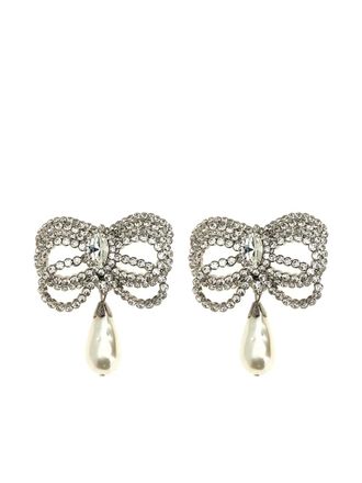 Alessandra Rich Bow earrings - Silver