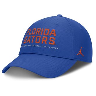 Nike Jordan Mens Florida On-Field Club Gameday Jordan Brand Dri-FIT College Adjustable Hat in Blue | JC084EVUFN-CDY