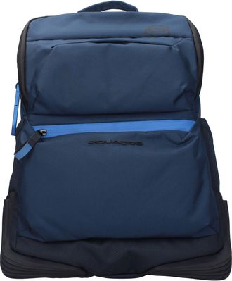 Piquadro rugzakken en babyzakken man stoffen blauw/blauwe marine