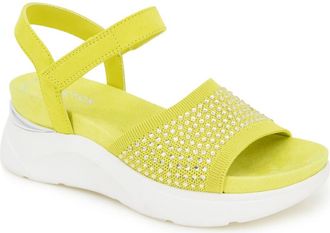 Kenneth Cole Reaction Hera Crystal Platform Sandal in Lime Zest Jewel at Nordstrom Rack, Size 6.5