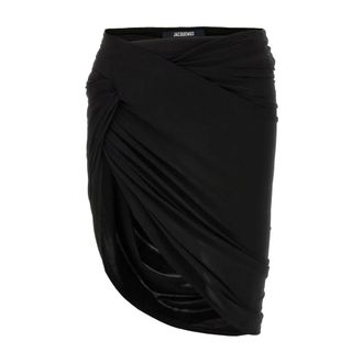 Jacquemus Rokken, Dames, Zwart, S, Chique Mini Rok