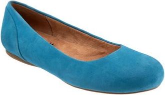 Softwalk Sonoma Flat in Sky Blue Suede at Nordstrom, Size 10.5