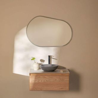 Sklum Conjunto De Mueble De Ba&ntilde;o En Madera De Fresno Tedrik Sklum