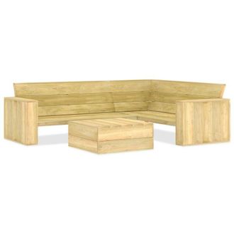vidaXL Juego De Muebles De Jard&iacute;n 2 Piezas Madera De Pino Impregnada Vidaxl