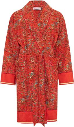 Orlebar Brown Womens Mervyn Solo Fantasy Kimono In Vermillion
