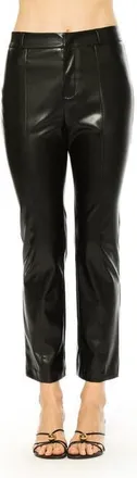 Alexia Admor Lior Vegan Leather Pants in Black at Nordstrom, Size 12