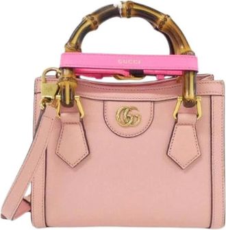 Gucci Pre-owned Diana Leather Bag - - Pre-owned - Donna - Rosa - ONE SIZE